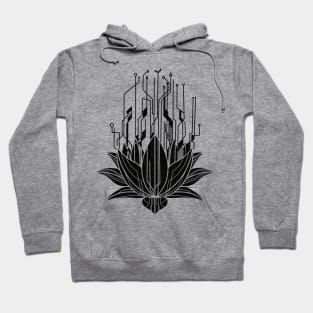 modern lotus flower Hoodie